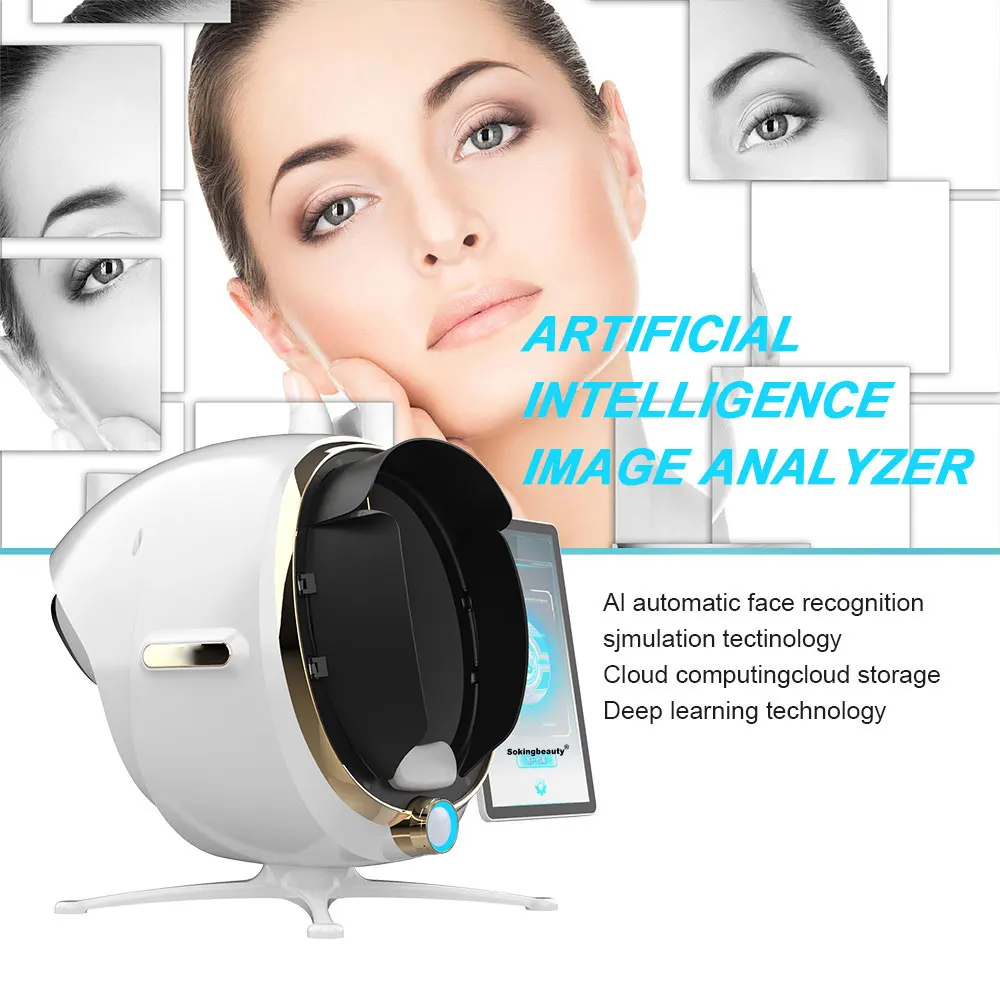 Skin Detection Analyzer Colorimeter Facial Skin Age Analyzer Skin Analysis and Facial Machine