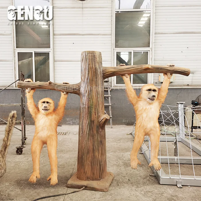 Realistic Animatronic Animals Handmade Monkey Models