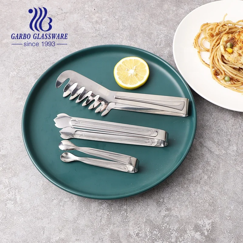 Pasta Spoon Spaghetti Tongs Spoon Set Stainless Steel Serving