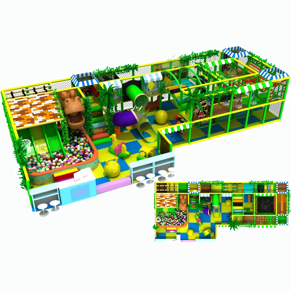 Dream Customizable Kids Jungle Gym Themed Indoor Play Area
