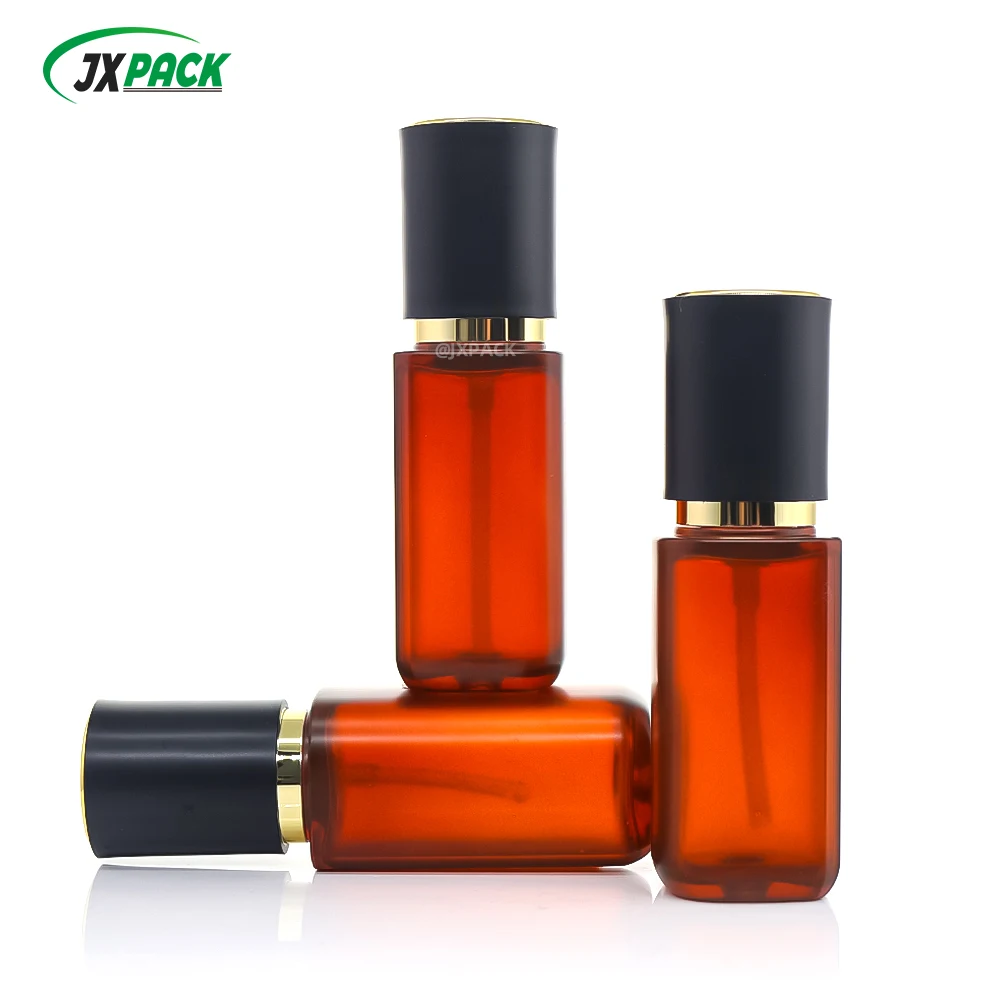 PET Thick Wall 30 60 100 120ML Body Wash Body Lotion Eyelash Shampoo Horizontal Shoulder Bottle Body Cream Container