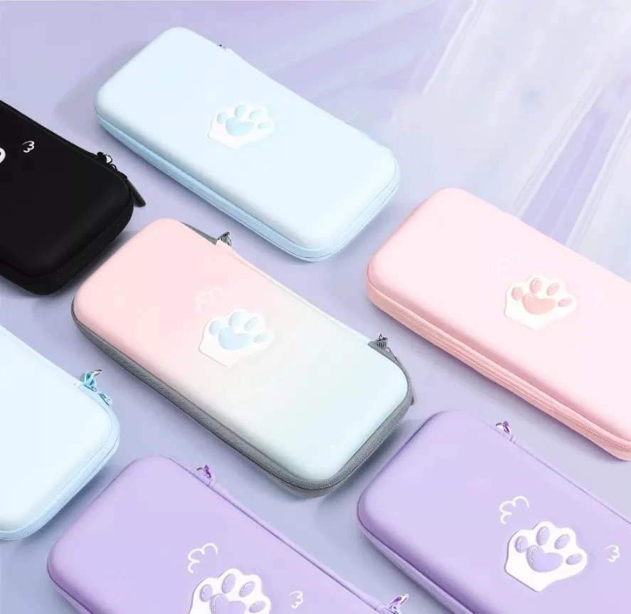 Cute Cat Paw Case Compatible For Nintendo Switch & Lite Carrying Case Game Accessories Factory