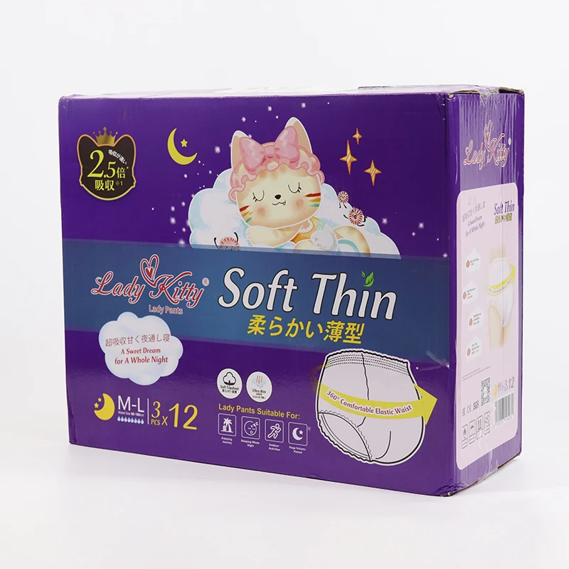 Lady Kitty Oem Teen 4 Layers Disposable Period Panties Menstrual