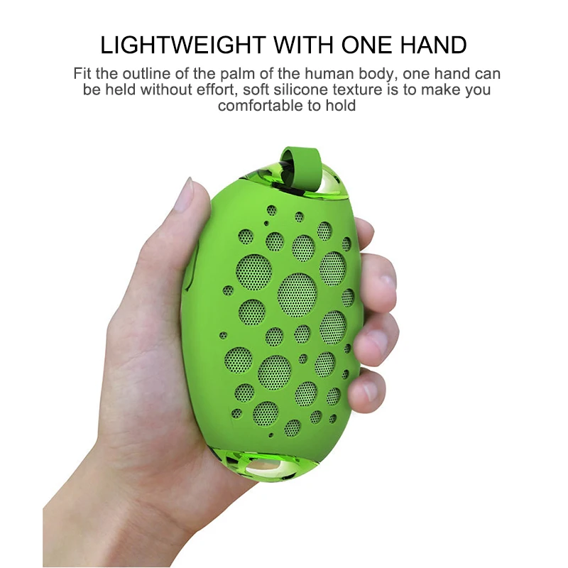 Portable Mini Mango Bluetooth Speaker IP54 Waterproof Wireless MG Outdoor Stereo Speaker With Mic Hook Support Handsfree Call - ANKUX.COM