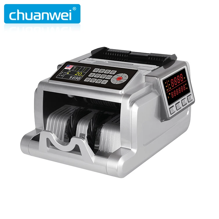 
AL-6900T Dual Display Heavy Duty Bank use Money Discriminator Bill Banknote Cash Counter Currency Counting Machine 