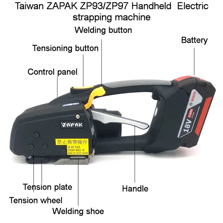 Taiwan Zapak Zp97a Battery Powered Plastic Strapping Tool Buy Zp97,Zapak,Electric Strapping