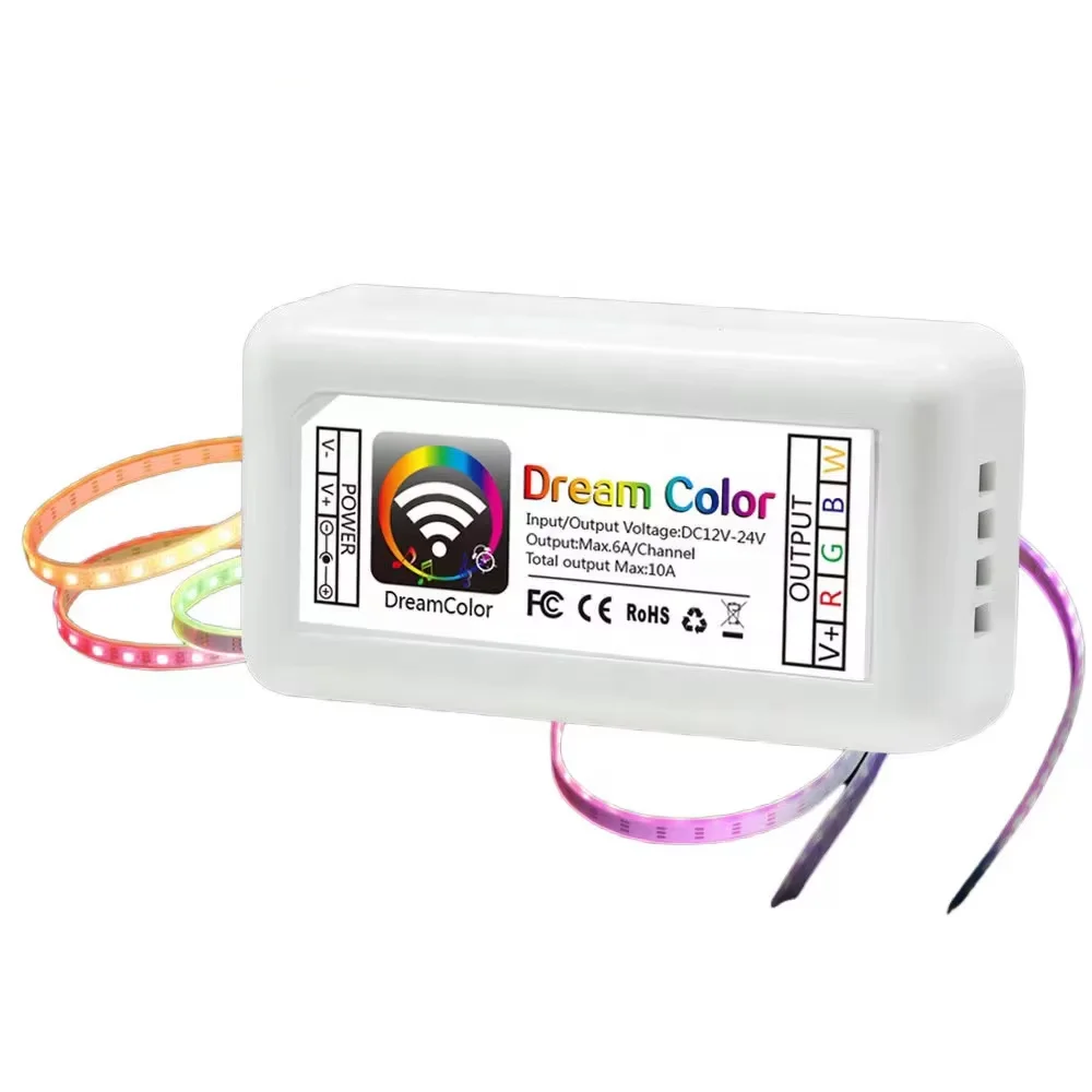 High Quality Led Rgb Wifi Controller Set Bluetooth Music Voice Control Strip Lights With Microphone