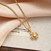 colorful Four-leaf clover necklace - gold