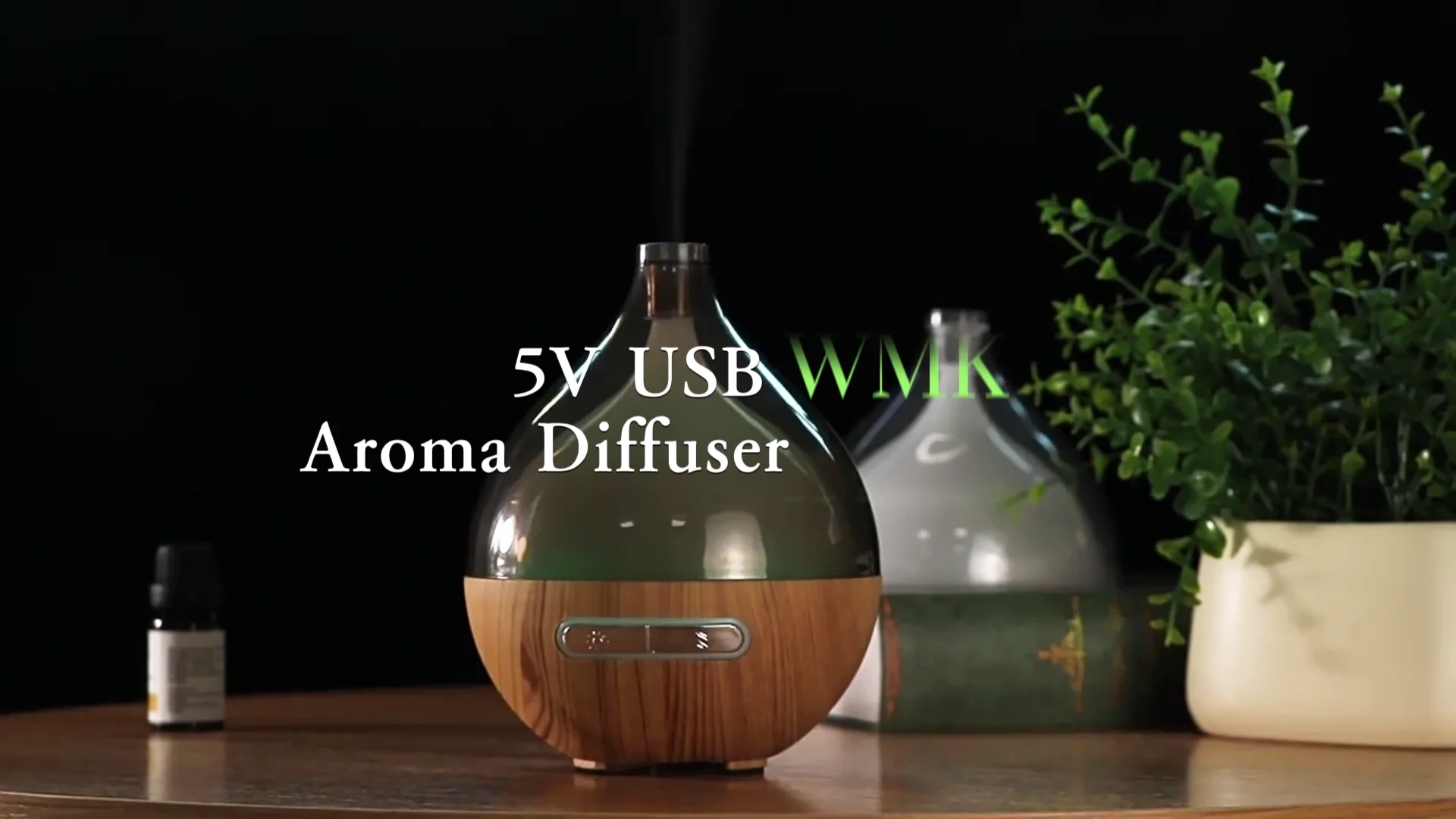 Best Aroma Diffusor Baby Room Cool Mist Soft Led Light Mini 80ml Table Essential Oil Aroma