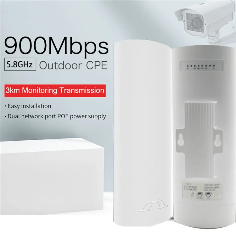 900mbps 5.8ghz Outdoor Wifi Cpe 5km 10km Long Range Point To Point Wifi Transmitter Wireless