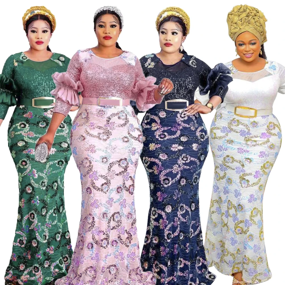 H & D Elegant African Dresses For Women Plus Size Gown Fashion Clothes ...