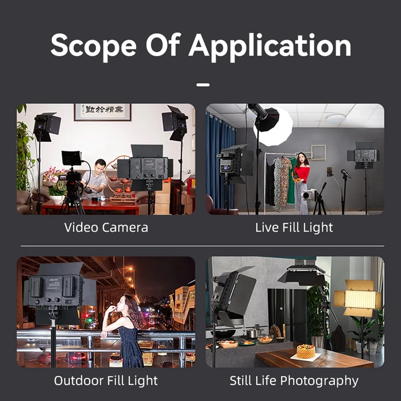 Led U800 Studio Lighting Photography Equipment Professional Led Video ...