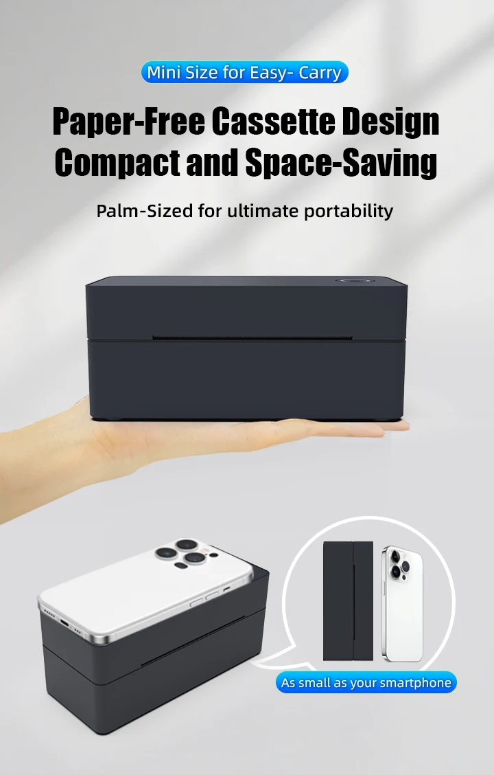 LUCK JINGLE Shipping Thermal Label Printer for Barcode QR Code Tag Label in Stock FCC Certified details