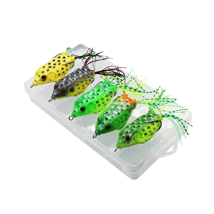 Wholesale Handmade 6cm 15gfrog Lure Soft Tube Bait Plastic Fishing Lure
