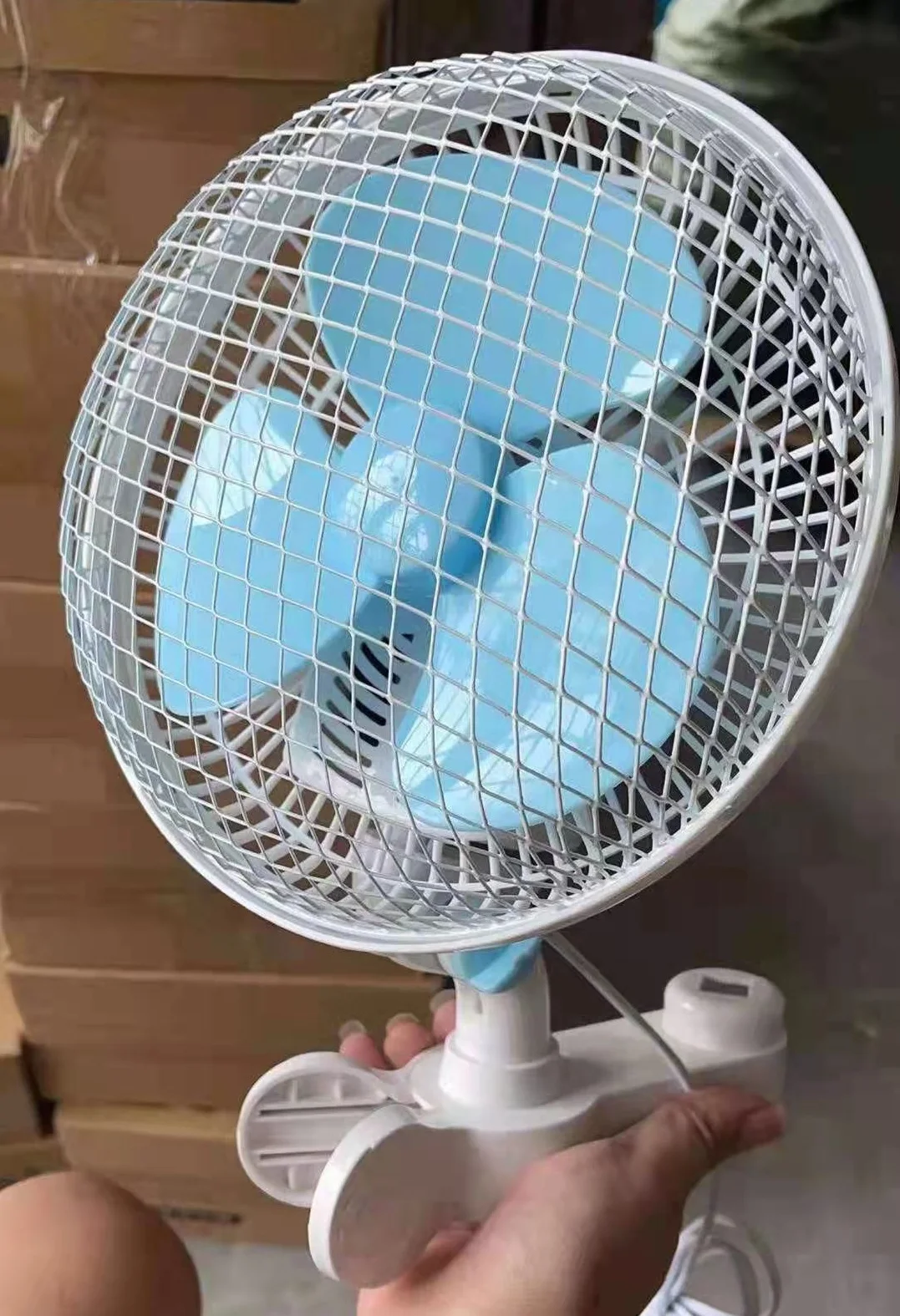 6 Inch Grow Tent Fan with Two Speeds Quiet Monkey Fan Oscillating Pole Mount Clip on Fan for Indoor Gardening and Hydroponics