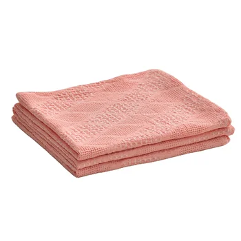 Custom Diamond Pink Jacquard Heated Waffle Textured Chunky Throw Swaddle Crib Frozen Twin Trim Blanket for baby blanket sleeping