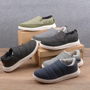 Large Size Round Toe Cloth Upper Warm Autumn Loafers Pedal Casual Sports Men's Shoes Extra Large