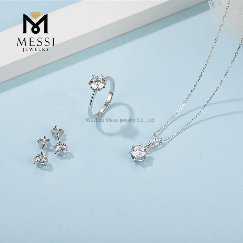 VIVAKLAN Orecchini A Bottone Fiocco Di Neve Con Moissanite 0,5 Ct - Argento 925, Regalo Di Natale O Nozze