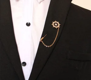 Fashion Jewelry High Quality Men Suit Broches Pins Brooches Accessory Custom Suit Brooch for Men