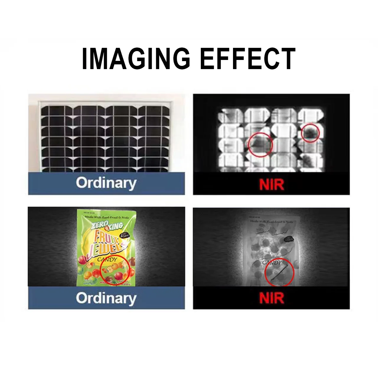 Near Infrared Enhanced 5MP 60FPS USB3 Vision RGB-NIR Multispectral Camera for Fruit and Vegetable Sorting