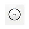 11-20A double-pole with indicator light-white-20A bipolar-B-1-gl