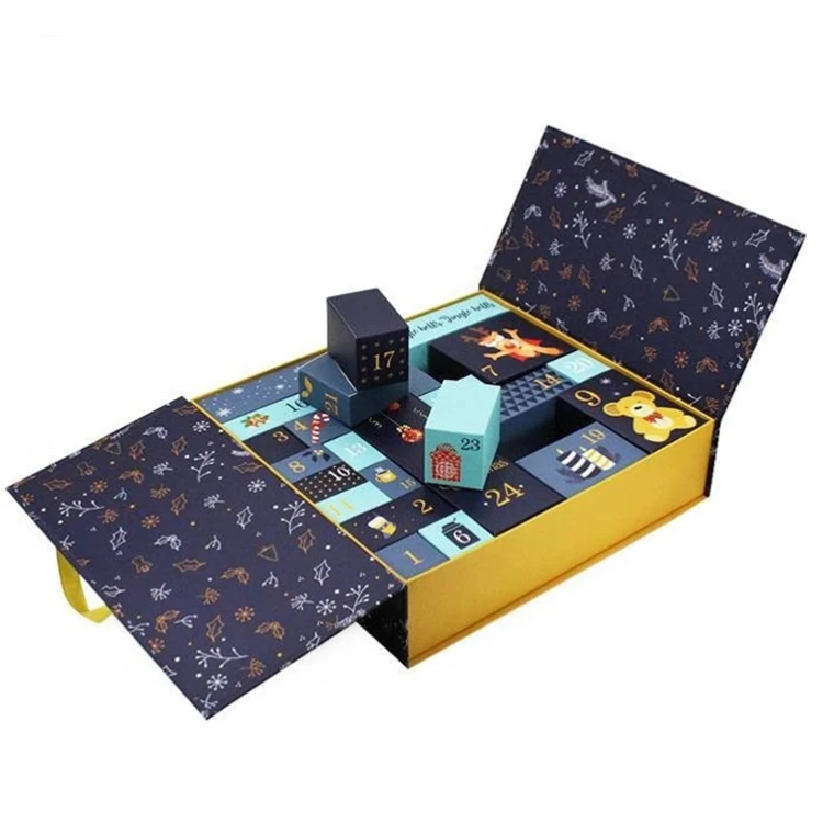 Роскошные игрушки-сюрпризы фигурки аниме Подарочная коробка для слепых пустая Рождественская с календарем создания макияжа