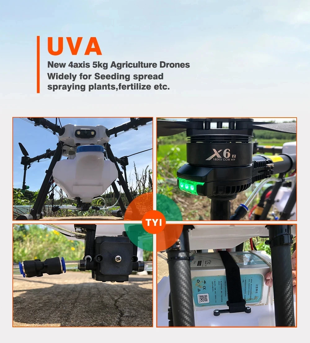 factory direct 4-axis 16L drones with 4k camera and gps long range agriculture drone sprayer supplier