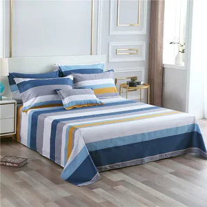 New Style  Print 100% Cotton Bed Flat Sheet