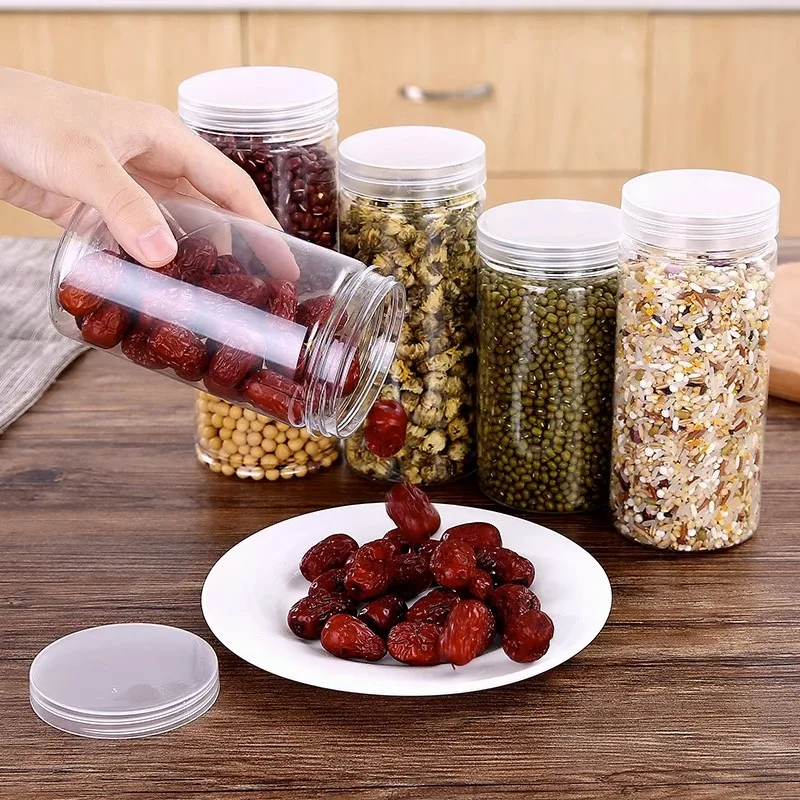 PET Plastic Jar Containers with Lids - Ideal for Cosmetics