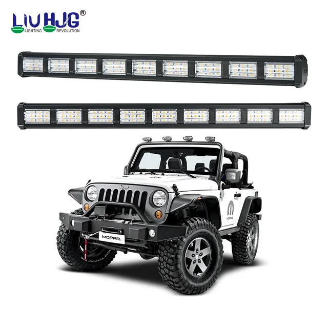 Liu HJG Custom OEM ODM Motorcycle 9 Led Lights Car Accessories Motorcycle LED Work Warning Light Bar For Car Trucks