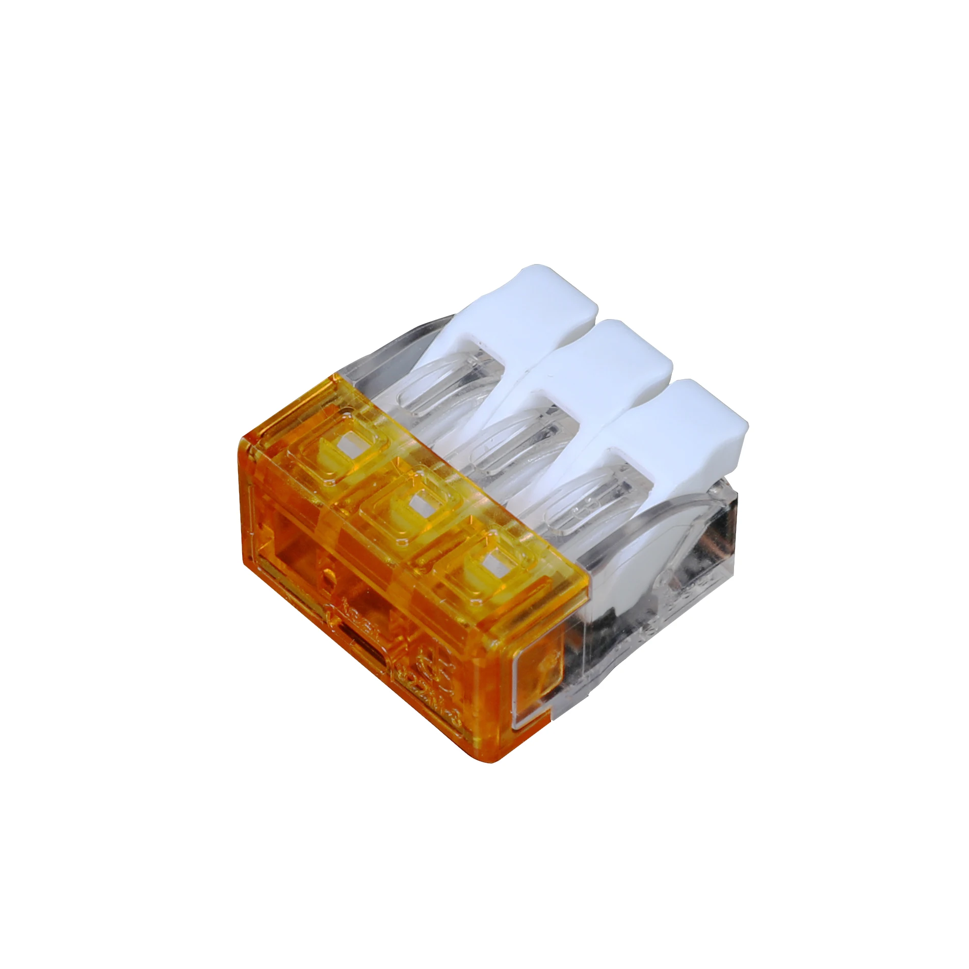 Compact 3 Pole Mini Lever Wire Connector Terminal Block for All Conductor