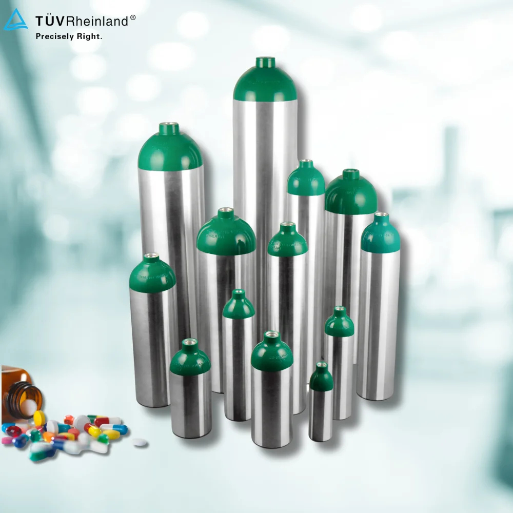 ZX TPED 0.5L Portable Medical Oxygen Cylinder Aluminum Tank 200bar