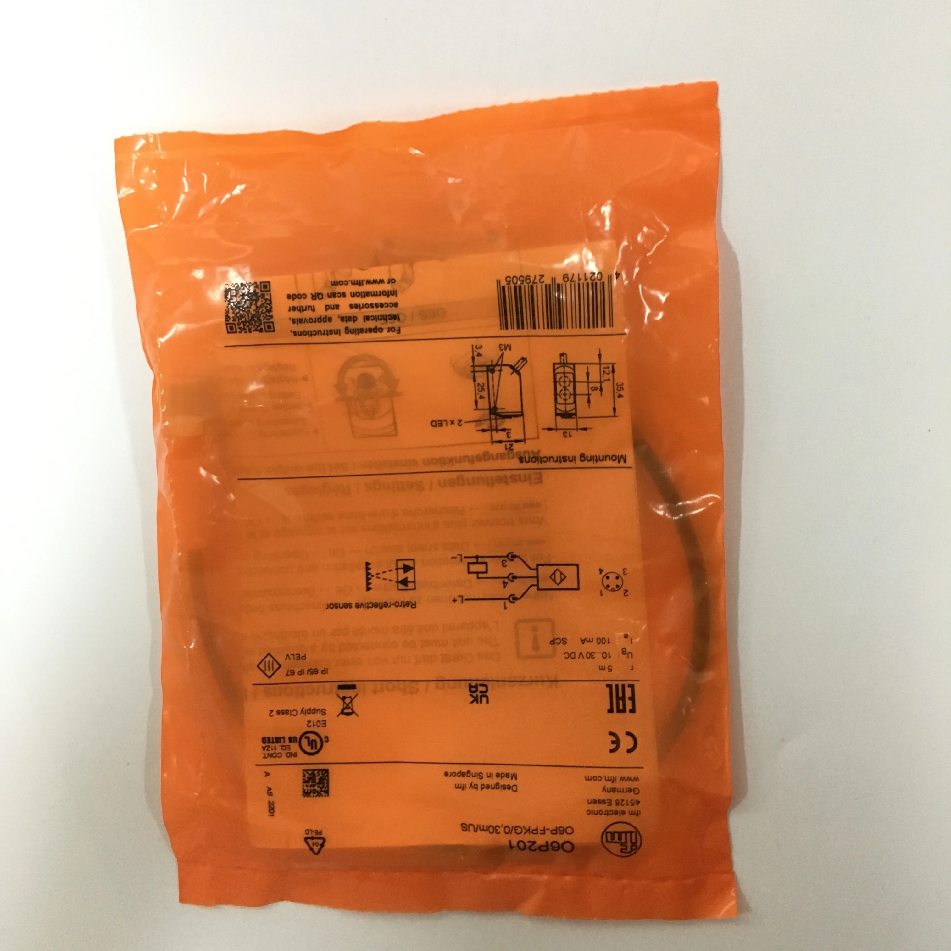 IFM Photoelectric Sensor O6P201