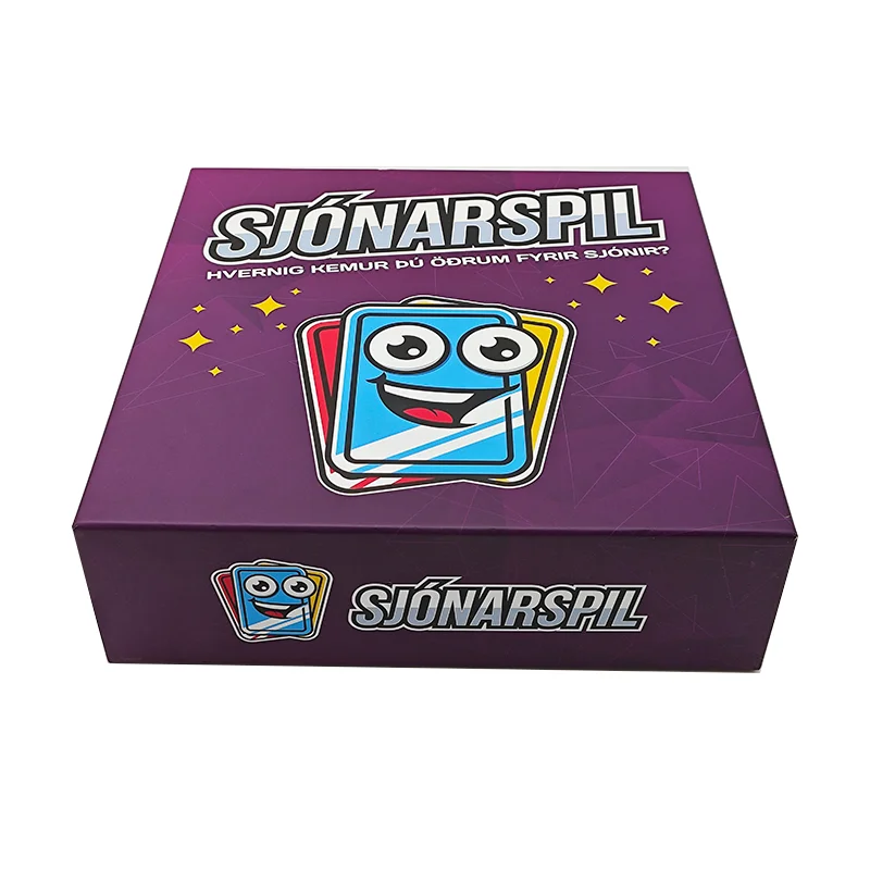 High Quality Custom Printed Matte Finished Paper Cardboard Material Adult Board Game Personalized Design for Entertainment