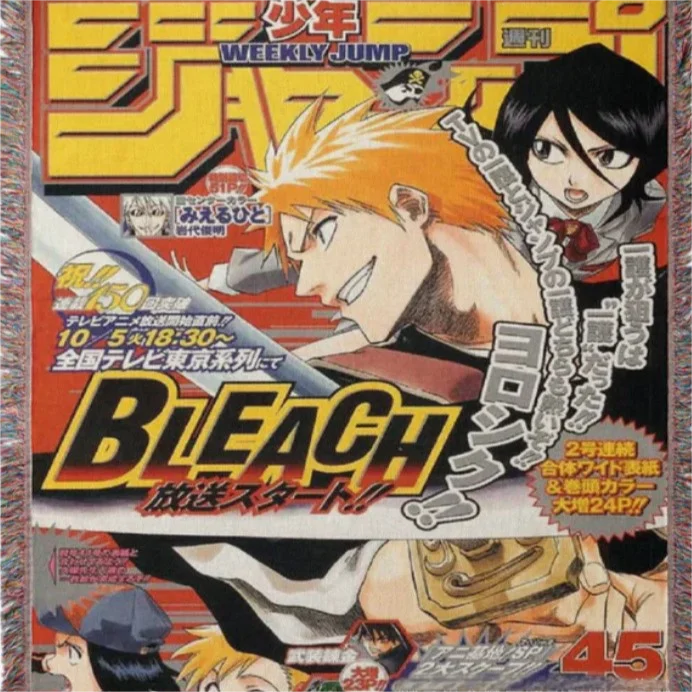 61 дизайн 130*155 см оптовая продажа полиэфирное одеяло на заказ аниме Тканое дакрон гобелен для домашнего декора дивана
