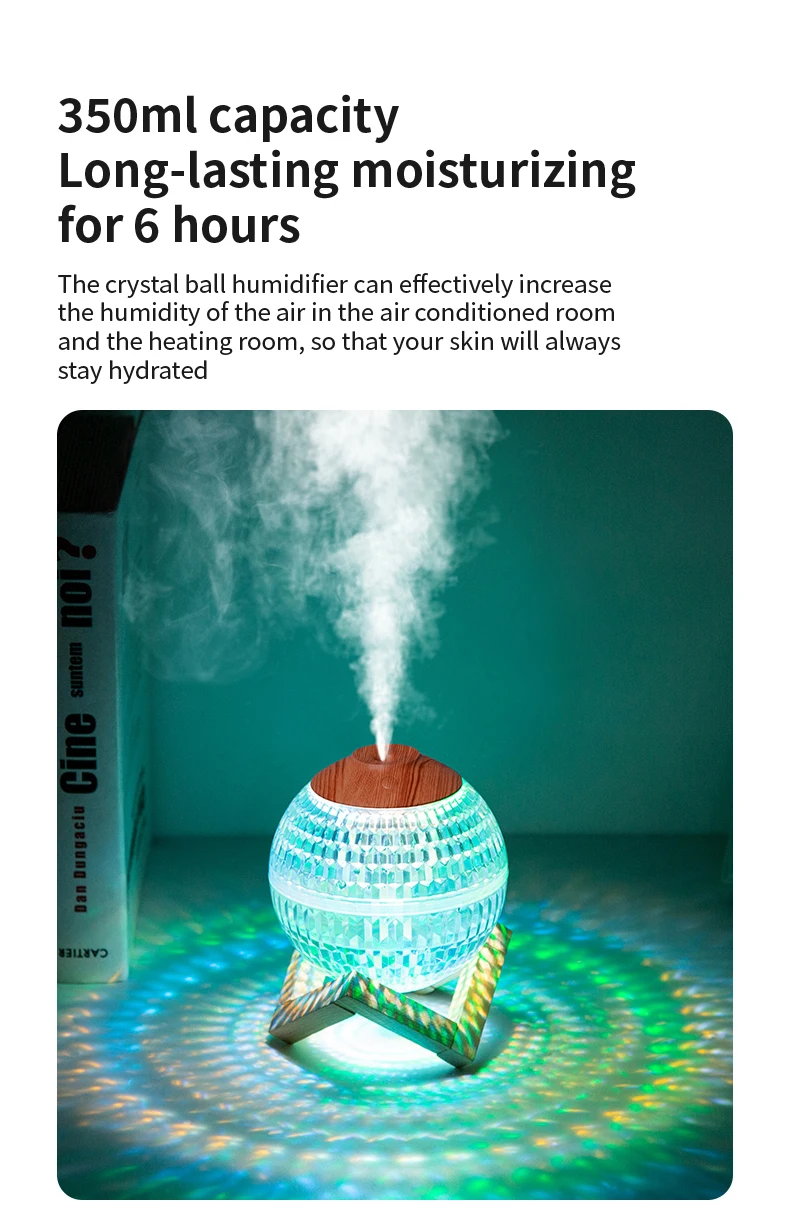 Crystal Ball Humidifier - Ultrasonic Aromatherapy Diffuser