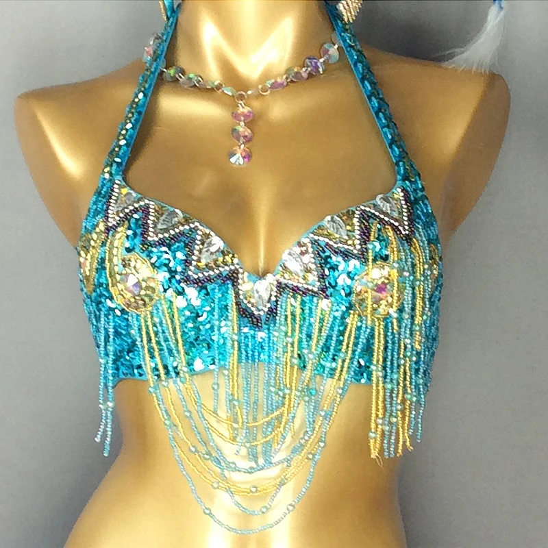 Inlzdz Femmes Tenue De Danse Scintillante Samba Rumba Costume De Danse