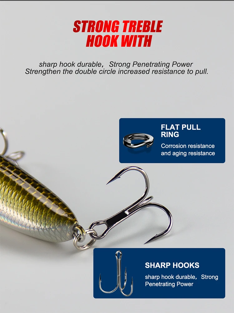 Custom Packaging Colorful Cs Bass Lures Long Skinny Angling Tackle Stickbait Oem/odm Wholesale