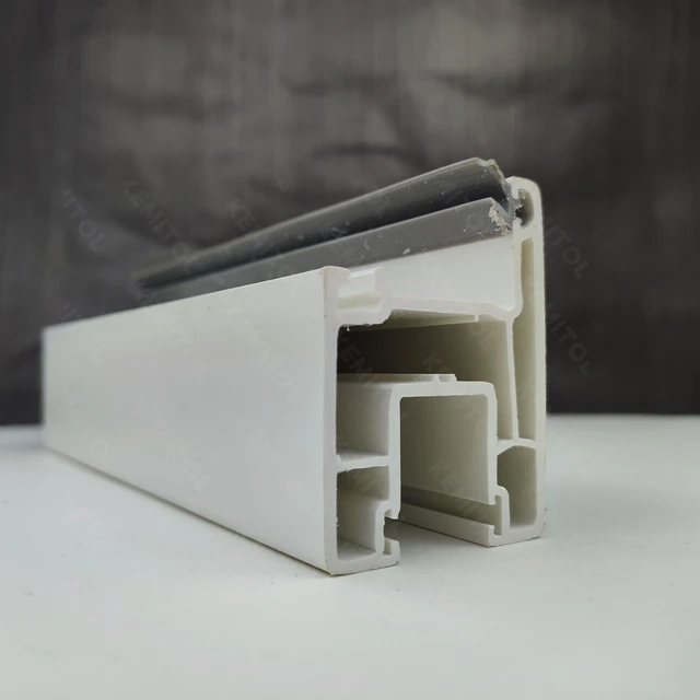 China Factory Supply European Design 3Track Slding Cheap Profile UPVC Profile for Windows and Doors