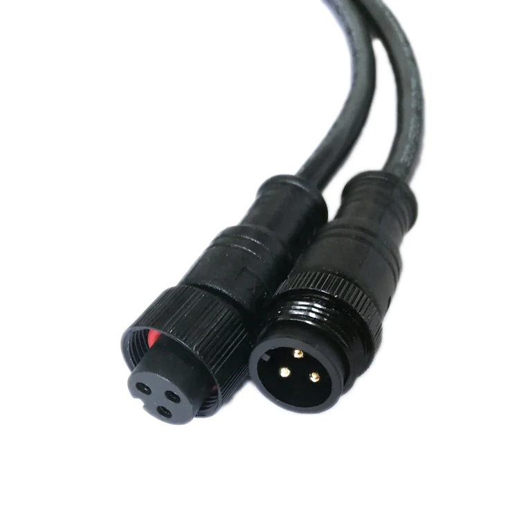 M12 M8 Electrical Wire Connector IP67 Male Female 2 3 4 Pin LED Power Cable Waterproof Connector