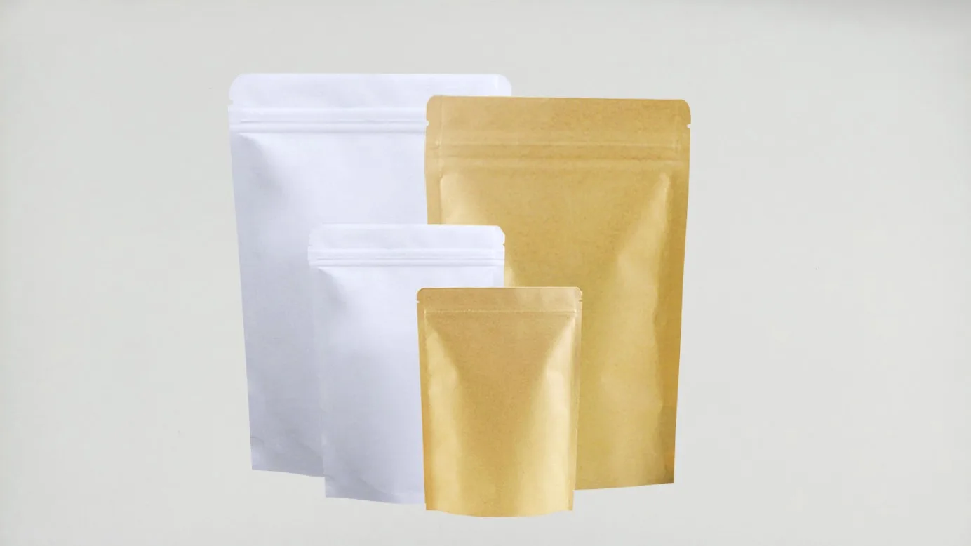 23x35cm Wholesale Moisture Barrier Self Standing Zip Lock Metallic
