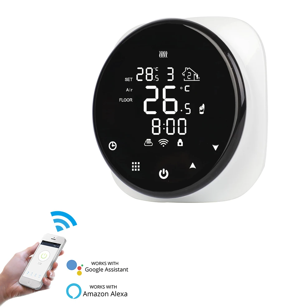 WiFi Smart Home Heating Thermostat Temperature Controller with Alexa Google Home 