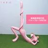 Yoga lying pink panther