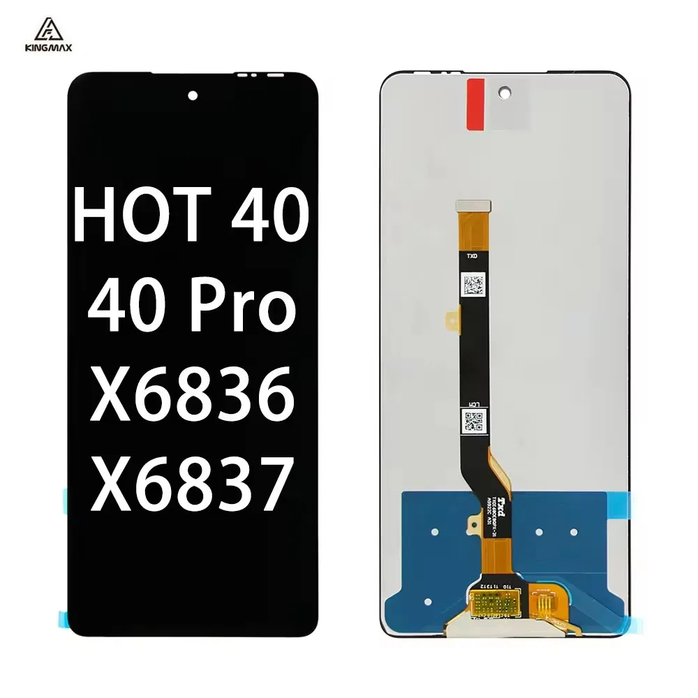 Infinix Hot 40 Pro/X6837用6.78インチOLEDタッチスクリーン交換部品