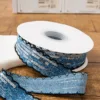 2.5cm - blue denim fabric ribbon 1 yard (10 yards/roll)