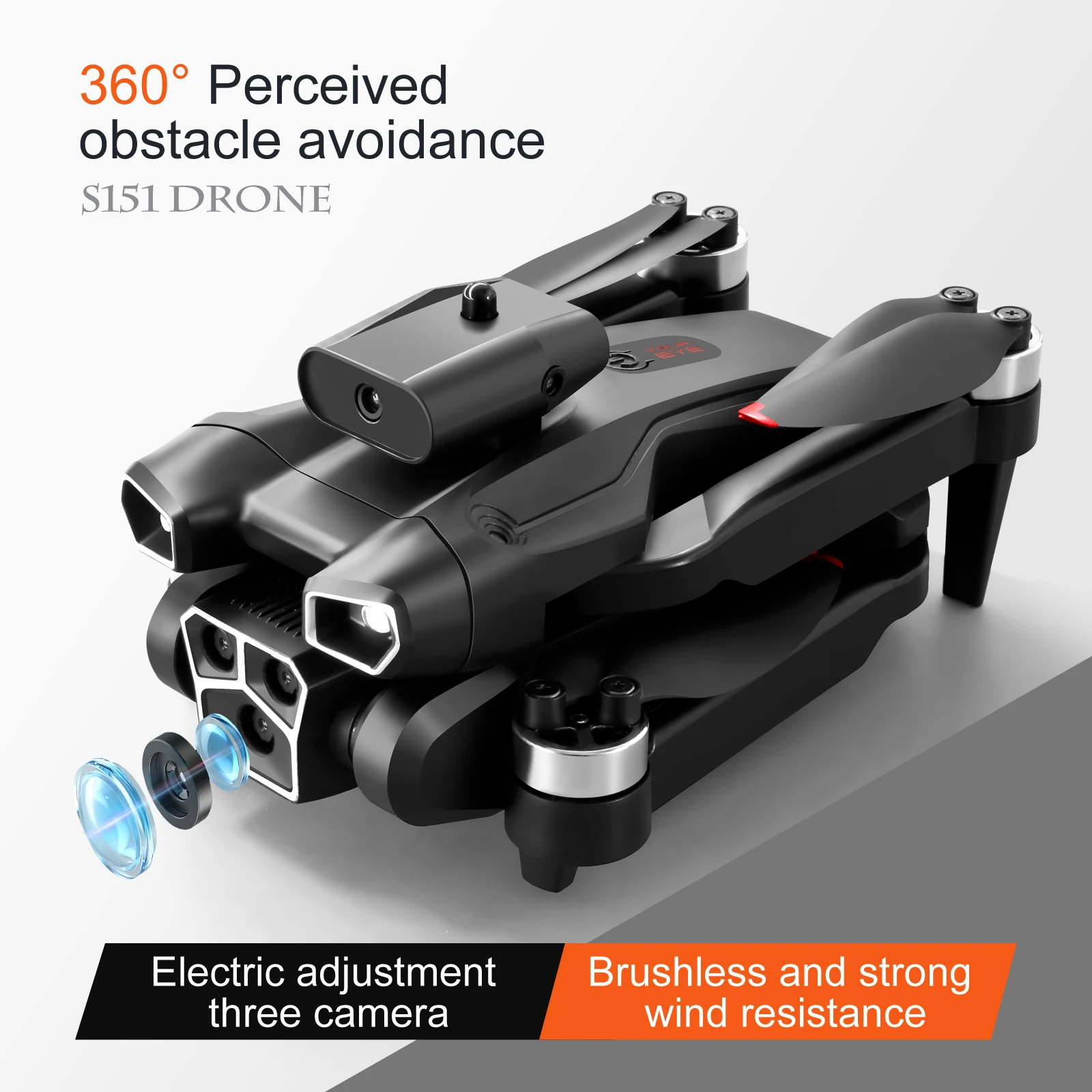 2024 Cheap Drone S151 with 4k Wifi Quadcopter Folding Mini Rc Selfie Drone With Dual Camera Flight Time Long Range Drown