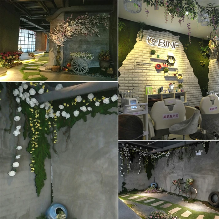 QSLHFH-1063 оптовая продажа фон украшения Противоударная заданяя стены мох газоне