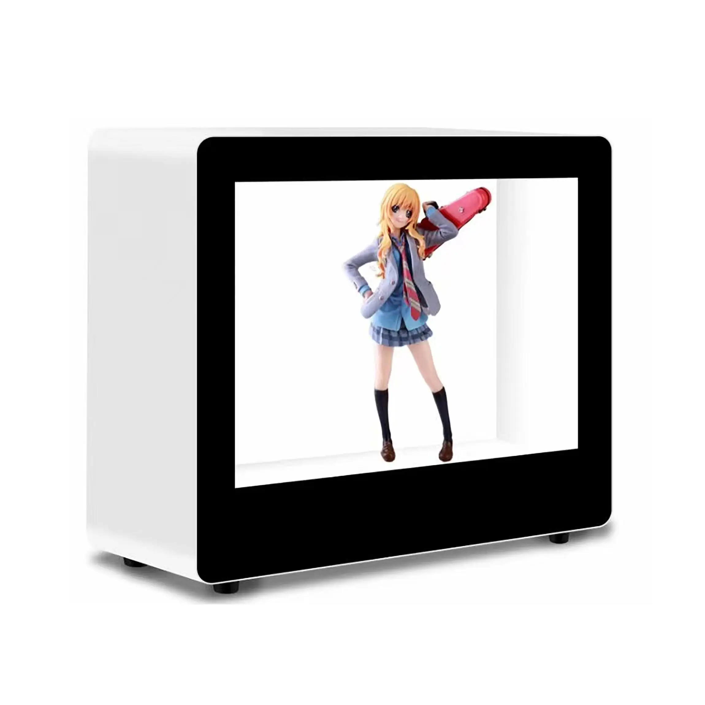 High Transparency Self-Luminous OLED Transparent Cabinet 3D Stereoscopic Imaging for Immersive Shopping Mall Digital Signage