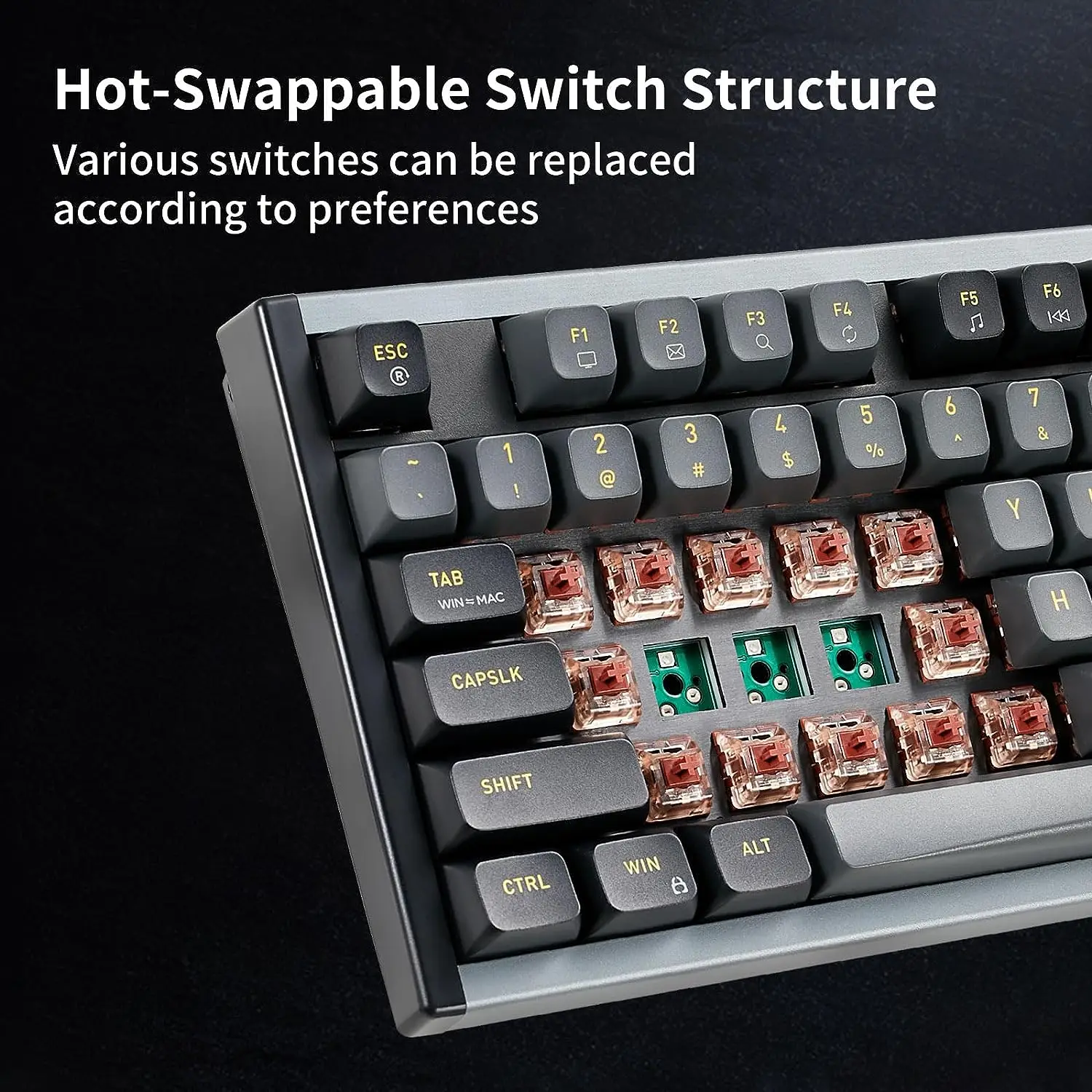 Aluminum Keyboard 75 Rgb Backlight Pbt Keycap Custom Ergonomic