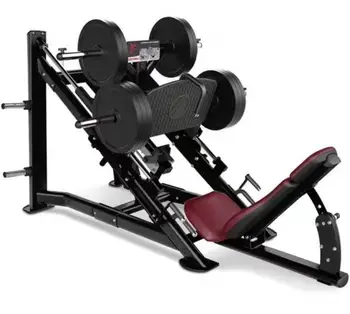 Wholesale gym free weight exercise plate load leg press machine Hack Slide machine 45 degree leg press machine